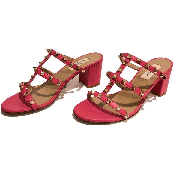 Rockstuds 60mm Leather Mule/Caged Slide Sandals - Picture 10 of 12